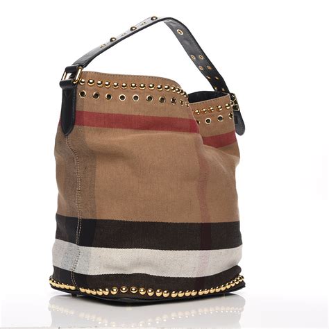 burberry medium bucket bag black